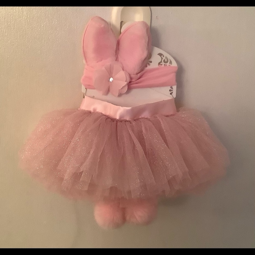 🤑Toby 3pc bunny tutu set. Size 0-12M NWOT